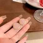 Pink Pretty Round Stud earrings
