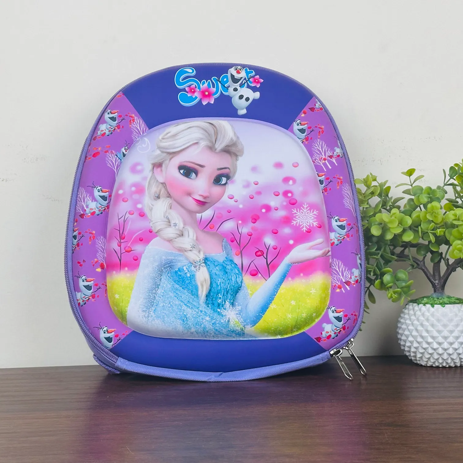 Frozen World Elsa 3D Kids School Bag