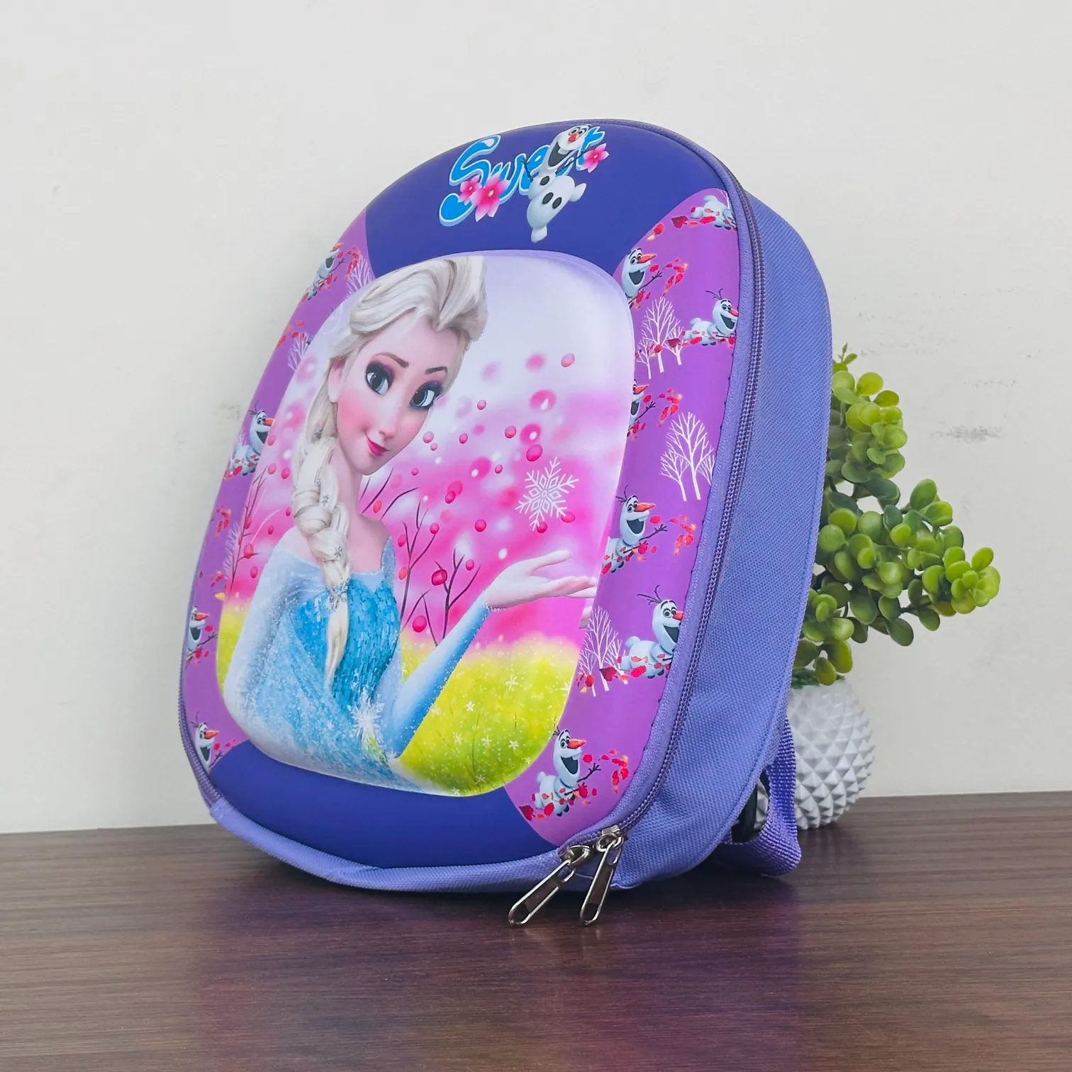 Frozen World Elsa 3D Kids School Bag