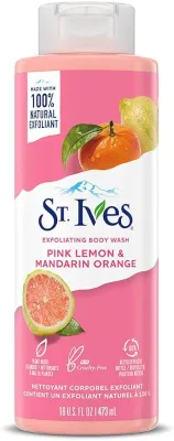 St. Ives Exfoliating Body Wash Pink Lemon & Mandarin Orange 473ml