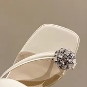 HUILIYA FRENCH STYLE THICK HEEL SLIPPERS GB-3896