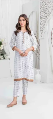 Pakistani Original Tawakkal Stitched Coords Set With Khussa 