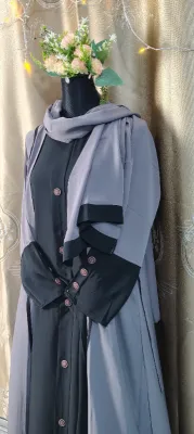 Premium Cheri Fabrics Borka. Code(KB2511)