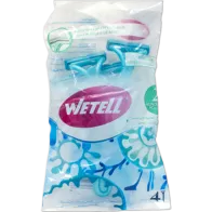 Wetell Simply Shaving Razor Two Blade 4 Pcs - Blue	
