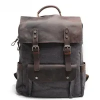 Muchuan Retro Canvas Backpack 