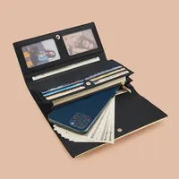 Luxurious Black Leather Purse