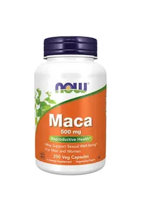 NOW Foods Supplements Maca 500 mg, Reproductive Health For Men and Women, 100 Veg Capsules