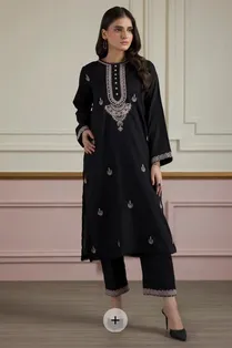 ZELLBURY-Embroidered Kurta Trouser
