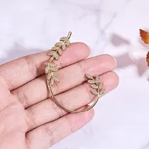 Trendy Korean Fashionable Leaf Ear Clip Earring