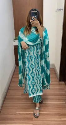 Original Delhi Boutique Stitched 3pcs _Sea Green 
