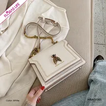 WHITE PEONY WOMEN'S HANDBAG