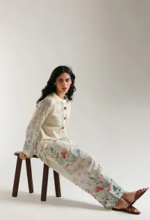 ETHNC PRINTED SUIT - E7162