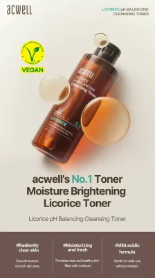 Acwell Licorice pH Balancing Cleansing Toner 150ml