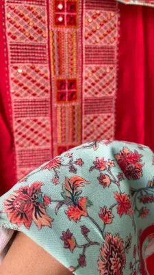 Original Delhi Boutique Stitched 3pcs _ Maroon Red 