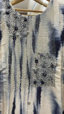 Original Delhi Boutique Stitched 3pcs _ Off White 