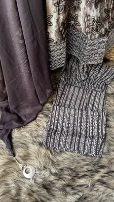 Original Delhi Boutique Nayar Stitched 3pcs _ Black 