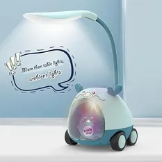 Foldable Rechargeable Pen Holder Sharpener Table Light Lamp