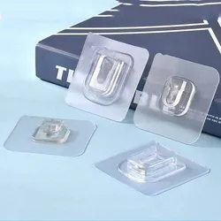 Double Sided Wall Adhesive Hook (5 Pair)