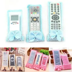 Bowknot Decor Dust-proof Remote Control Case Cover (2 pc)