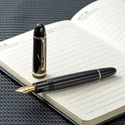 Jinhao X159 Fountain Pen Golden Clip Black