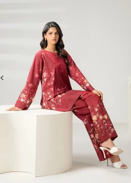 LIMELITHT - Cambric Co ord Set-Embroidered