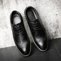 Men's Pointed Leather Formal Shoes