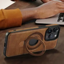 Magnetic Leather Iphone Cover