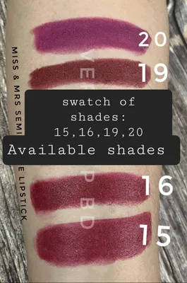 Miss & Mrs Long Lasting Semi Matte Lipstick- SHADE-15
