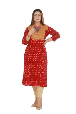 Roohani Red Kurti