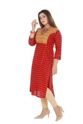 Roohani Red Kurti
