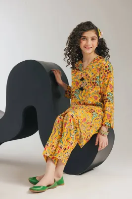 ETHNC - PRINTED DRESS 2 PIECE (8-9)