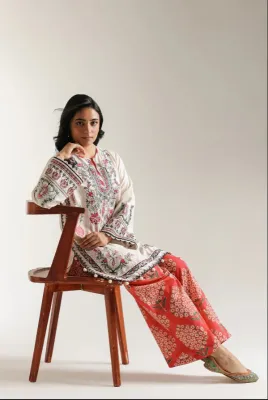 ETHNC EMBROIDERED SUIT