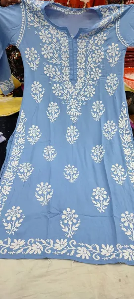 Lakhno Stitched  Modal-2 Pcs_Sky Blue