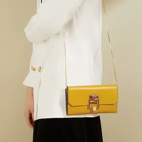 Glamour Duffle Yellow Purse