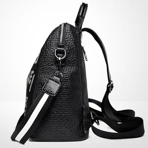 MULTIFUNCTIONAL  DIAMOND CHUBBY BEAR GENUINE LEATHER WOMEN'S BACKPACK GB-B823B