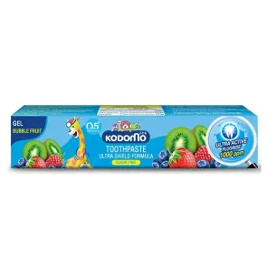 Kodomo Bubble Fruit Toothpaste Gel Ultra Shield Formula Sugar Free 0.5 Years Up 40g