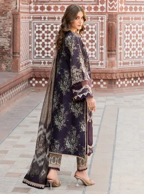 BIN ILYAS - 3 PC Lawn UNSTITCHED