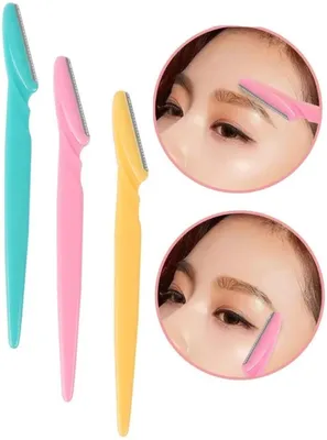 3 Pcs/Set Eyebrow Shaper Facial Hairs Razor