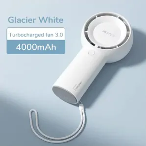 JISULIFE FA43 Handheld Turbo Rechargeable Fan 4000mAh