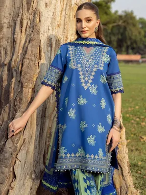 BIN ILYAS - 3 PC Lawn UNSTITCHED