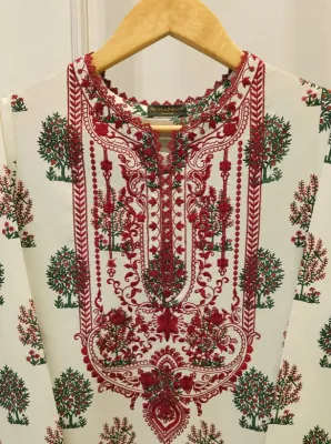 AGHANOOR -   2 Piece - Embroidered Lawn Suit S112294