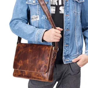 RETRO FASHION GENUINE LEATHER CROSS BODY BAG GB-ST8424
