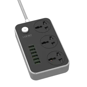 LDNIO Sc3604 6 USB Ports And 3 Power Socket Extension