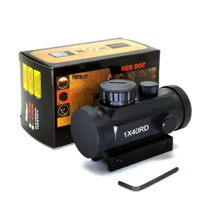 Red green dot sight adjustable 