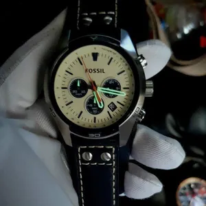 Fossil Coachman Chronograph Cream Dial Men’s Watch