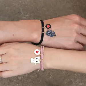 Cat Cartoon Design Paired Magnet Couple Bracelet ( 2Pc )