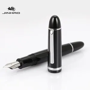 Jinhao X159 Fountain Pen Silver Clip Black
