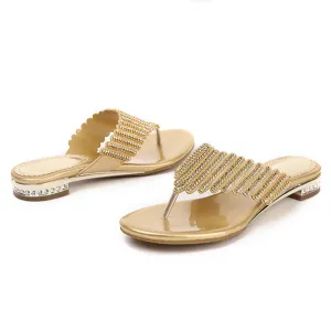 KOREAN STYLE RHINESTONE WOMEN'S SLIPPER GB-0267