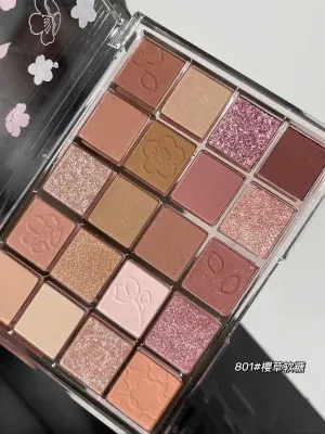 Nude Earth Colour Glitter Matte  Eyeshadow Palette 20 Colors