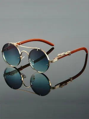 Retro Round Metal Sunglasses